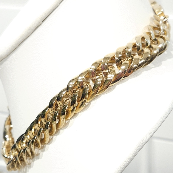 Givenchy Vintage Gold Chunky Chain Necklace 17" Signed Givenchy 1977 - Picture 10 of 16
